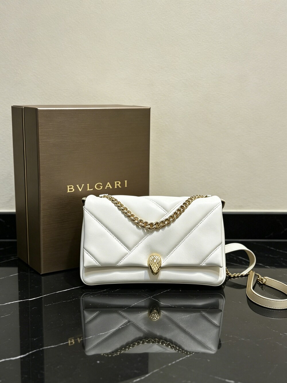 BVLGARI Serpenti Forever Maxi Chain Shoulder Bag